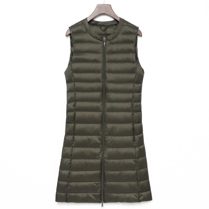 Youyi s new light and thin down vest women s collarless round neck inner wear vest large size medium and long style tide XXXXL армія зелений колір
Youyi s new light and thin down vest women s collarless round neck inner wear vest large size medium and long style tide XXXXL армія зелений колір
