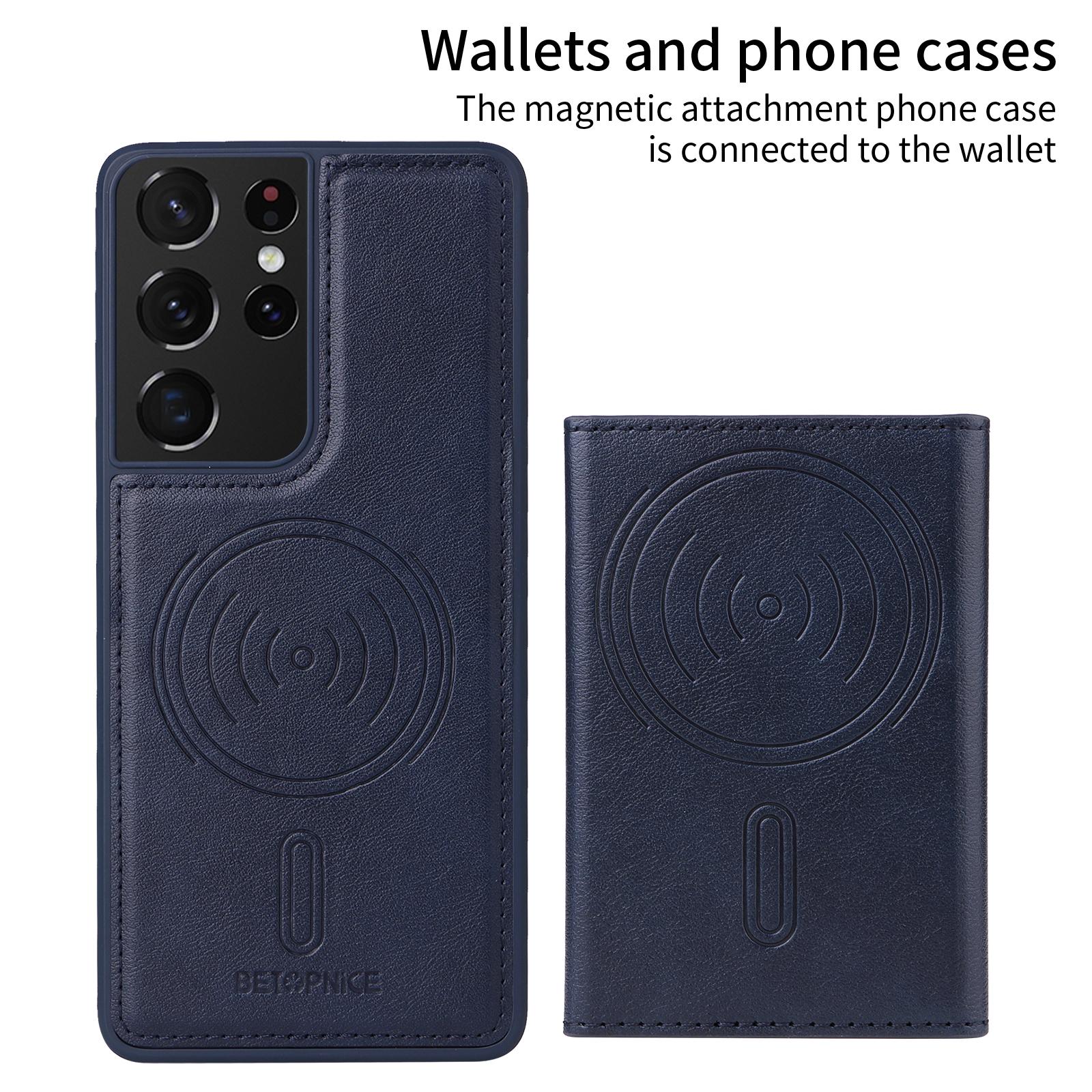 For Samsung Galaxy S21 Ultra 5G Magnetic Case BETOPNICE Leather Phone Cover Kickstand with Detachable Card Bag Black
For Samsung Galaxy S21 Ultra 5G Magnetic Case BETOPNICE Leather Phone Cover Kickstand with Detachable Card Bag Black