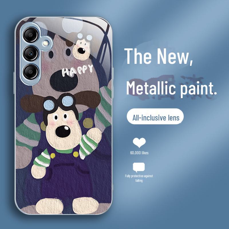 Чехол для Samsung A73 Liquid Glass Shell A32 S21FE Zhangmeng Dog S13 в стиле масляной живописи для мужчин и женщин, мультяшный дизайн 52/70. A73 5G
Чехол для Samsung A73 Liquid Glass Shell A32 S21FE Zhangmeng Dog S13 в стиле масляной живописи для мужчин и женщин, мультяшный дизайн 52/70. A73 5G