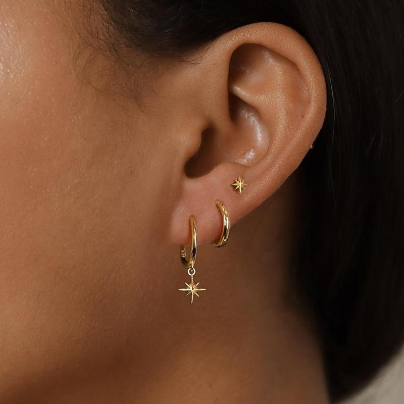 3 Piece Women s Fashion Stainless Steel round Star Drop Earrings Set 18K Gold Plated Dangle Punk Unisex Rock Zircon золотой
3 Piece Women s Fashion Stainless Steel round Star Drop Earrings Set 18K Gold Plated Dangle Punk Unisex Rock Zircon золотой