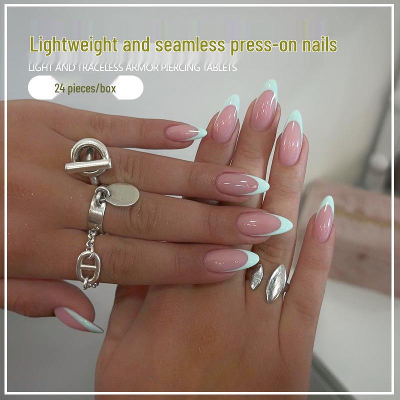 Trendy European & American Hot Style Removable Nail Art Patches – 24 Versatile French Green Edge Fake Nails Nail Therapy Glue Edition
Trendy European & American Hot Style Removable Nail Art Patches – 24 Versatile French Green Edge Fake Nails Nail Therapy Glue Edition
