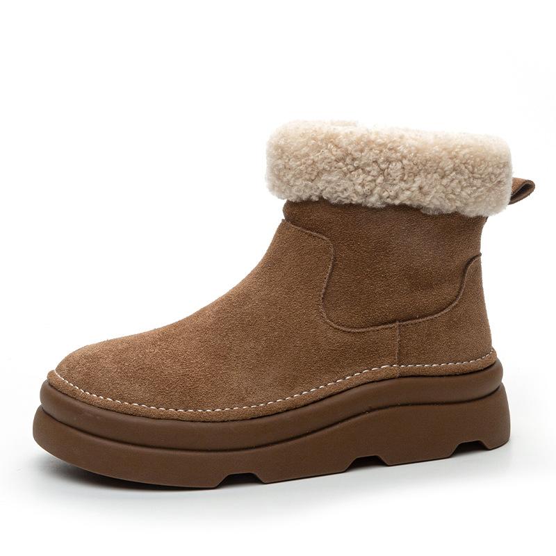 Женские зимние ботинки, короткие ботинки из коровьего велюра на толстой подошве, новые теплые ботинки из овечьей шерсти на мягкой подошве, нескользящие, большие хлопковые ботинки 40
Женские зимние ботинки, короткие ботинки из коровьего велюра на толстой подошве, новые теплые ботинки из овечьей шерсти на мягкой подошве, нескользящие, большие хлопковые ботинки 40