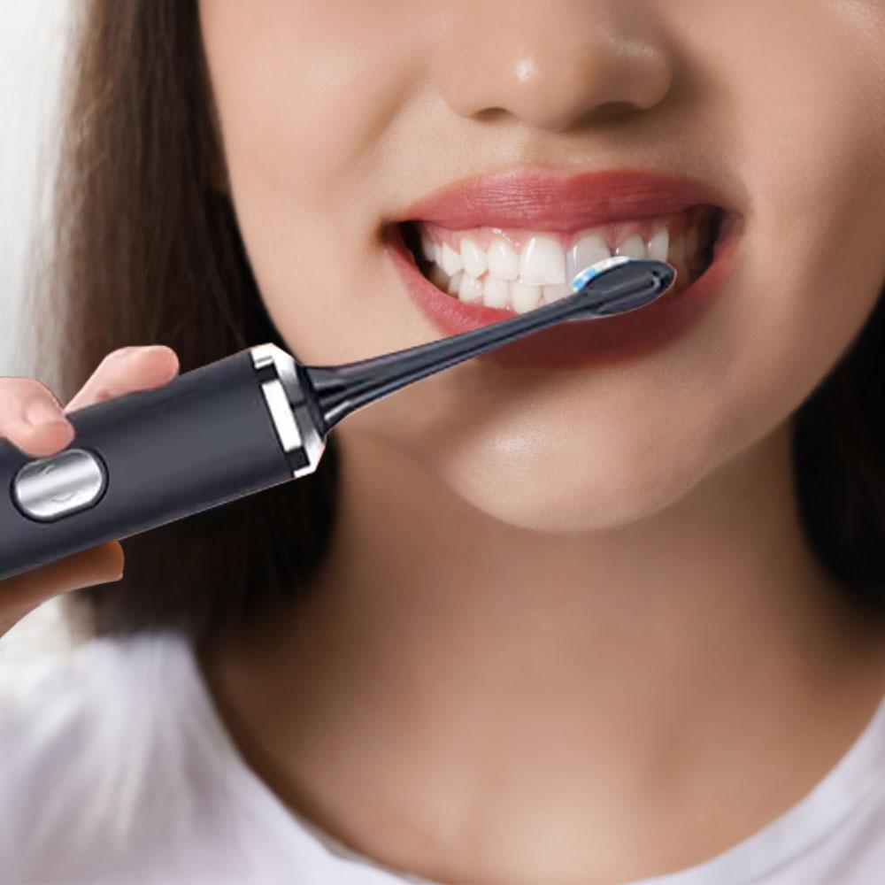 Electric Sonic Toothbrush USB Charge Rechargeable With 4pcs Toothbrush Head Adult Waterproof Rotation Ultrasonic Toothbrush чорний
Electric Sonic Toothbrush USB Charge Rechargeable With 4pcs Toothbrush Head Adult Waterproof Rotation Ultrasonic Toothbrush чорний