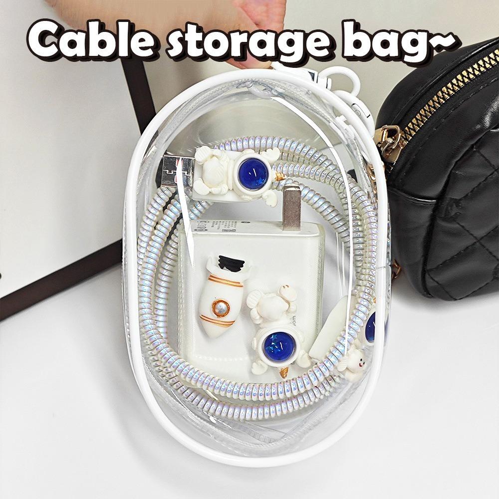With Keychain Mobile Phone Charger Bag Transparent Digital Storage Bag Data Cable розовый
With Keychain Mobile Phone Charger Bag Transparent Digital Storage Bag Data Cable розовый