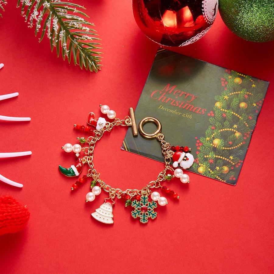 Noter New 3 Styles Christmas Bracelet Unisex Crutches Gloves Deer Socks Snowflakes Pendant Braslet Versatile Accessories Joias
Noter New 3 Styles Christmas Bracelet Unisex Crutches Gloves Deer Socks Snowflakes Pendant Braslet Versatile Accessories Joias