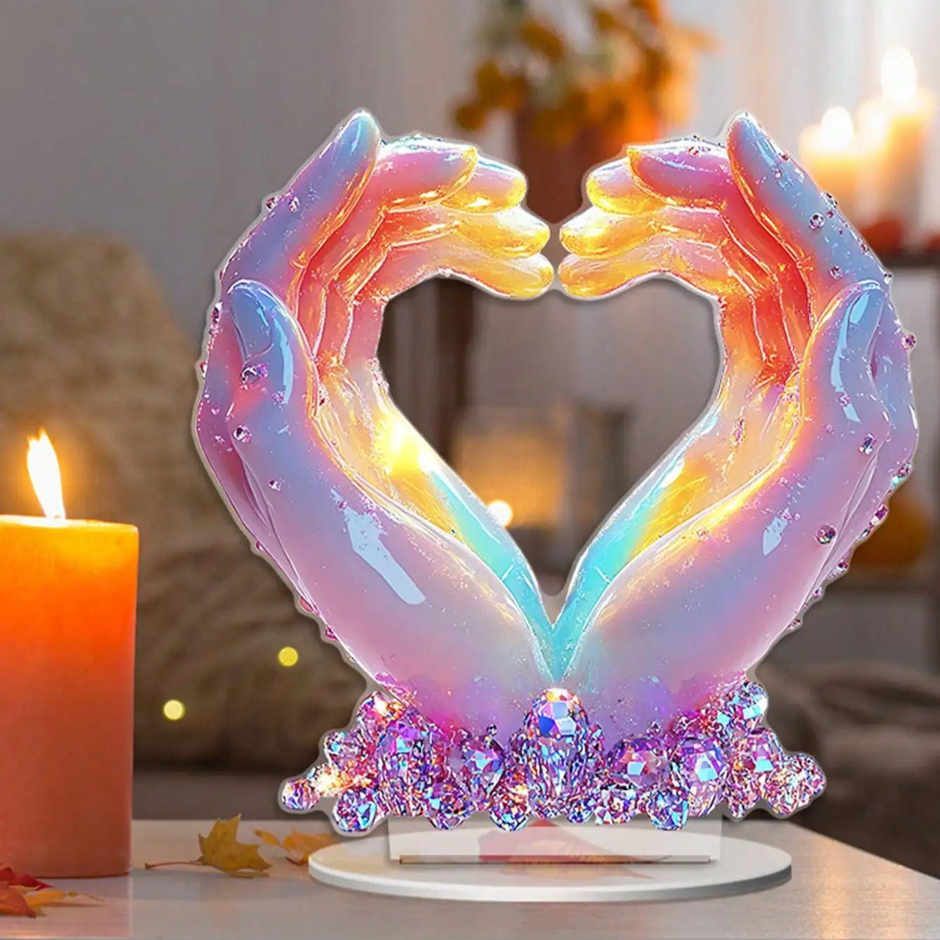 Palm Ornaments, Heart-shaped Hand Statues, Love Finger Sculptures Wedding Ornaments, Suitable for Office Home Decoration.
Palm Ornaments, Heart-shaped Hand Statues, Love Finger Sculptures Wedding Ornaments, Suitable for Office Home Decoration.