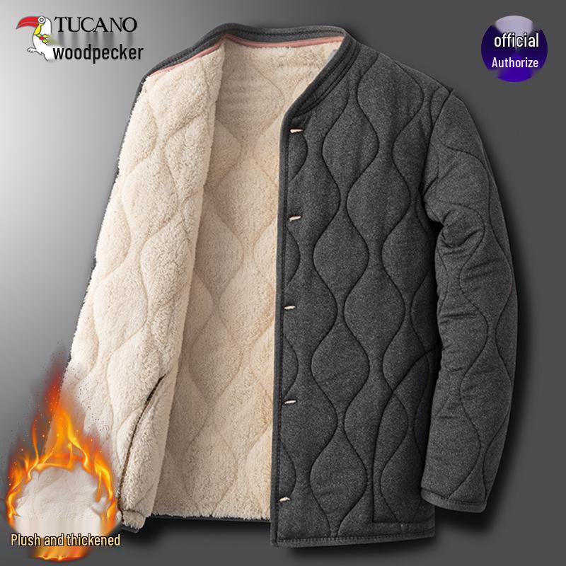 Woodpecker Men s Winter Alpaca Wool Cotton Warm Jacket for Mid-aged & Elderly L (100–120 jin) сірий колір
Woodpecker Men s Winter Alpaca Wool Cotton Warm Jacket for Mid-aged & Elderly L (100–120 jin) сірий колір