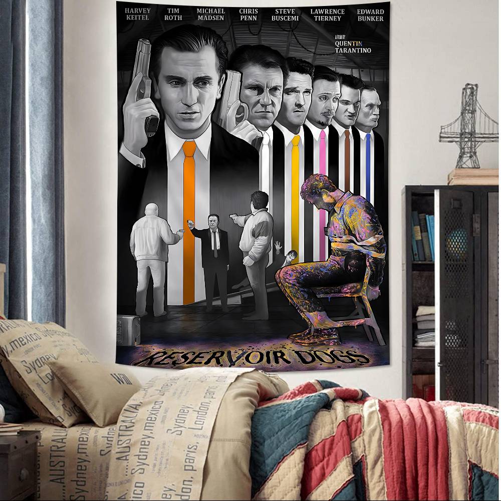 RReservoir Dogs Movie Cartoon Tapestry Hippie Flower Wall Carpets Dorm Decor Art Home Decor 74x94cm(29x37in)
RReservoir Dogs Movie Cartoon Tapestry Hippie Flower Wall Carpets Dorm Decor Art Home Decor 74x94cm(29x37in)
