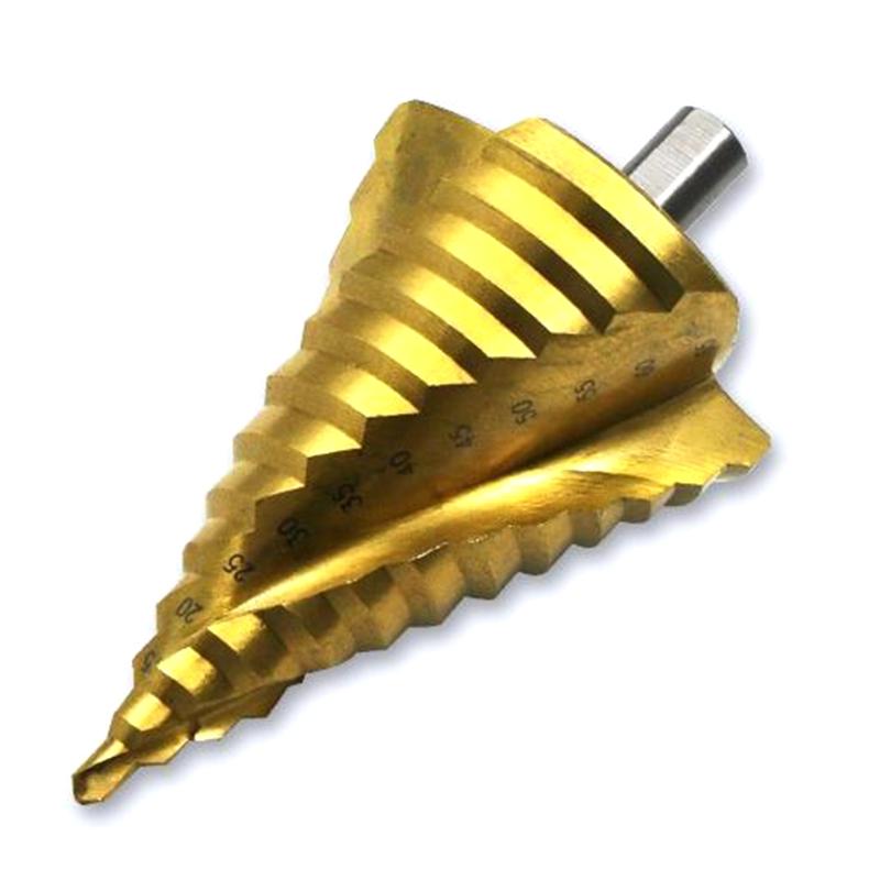 Spiral Grooves Step Drill High Speed Steel Drill Bit Hole Drill Cone Drill for Drilling Tool Hole Cutting Metal 1
Spiral Grooves Step Drill High Speed Steel Drill Bit Hole Drill Cone Drill for Drilling Tool Hole Cutting Metal 1
