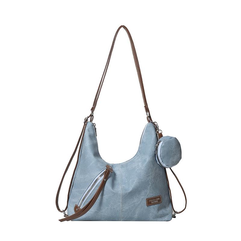 Large capacity fashion underarm large bag contrasting color shoulder bag simple tote bag commuter women s backpack синій
Large capacity fashion underarm large bag contrasting color shoulder bag simple tote bag commuter women s backpack синій