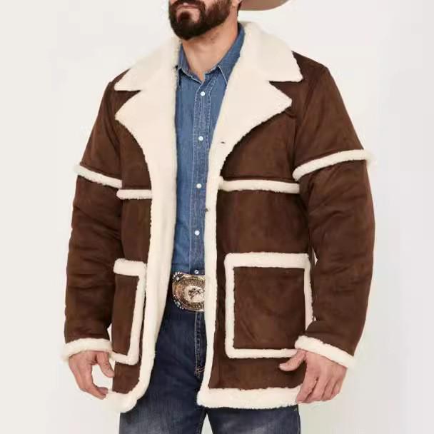 2024 Men s Thick Plus Velvet Patchwork Lapel Windbreaker Jacket - British Style for Autumn & Winter XL
2024 Men s Thick Plus Velvet Patchwork Lapel Windbreaker Jacket - British Style for Autumn & Winter XL