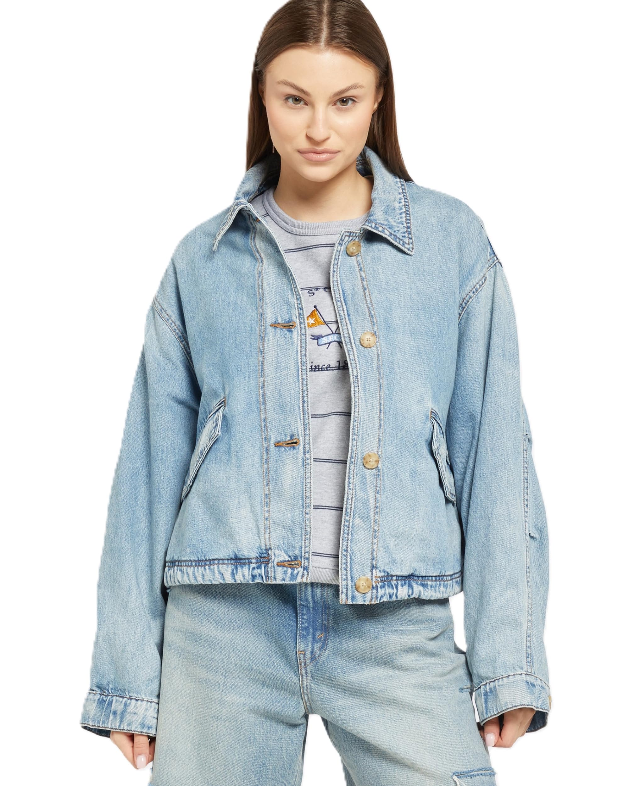 Levi s JANIS Utility Button-Up Trucker Jacket Women s 001FV-0002 US S
Levi s JANIS Utility Button-Up Trucker Jacket Women s 001FV-0002 US S