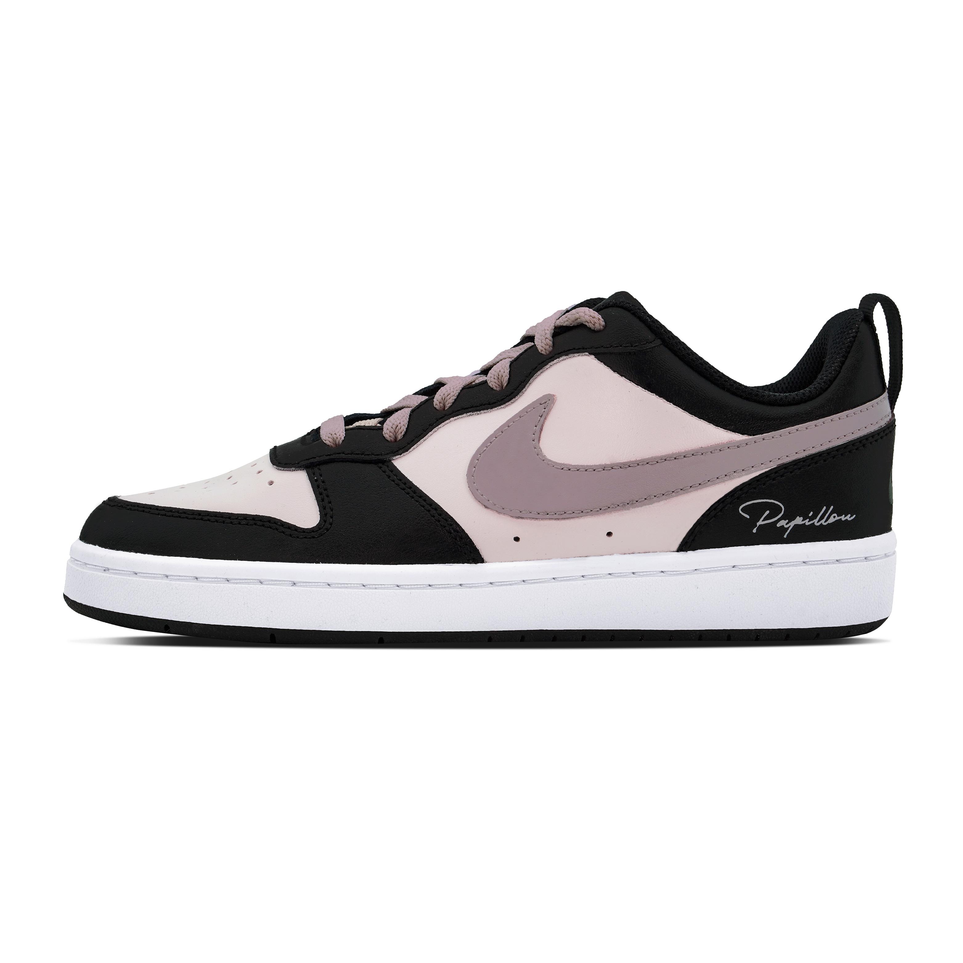 Nike Court Borough DEER Black Rose Raspberry Leather Slip Resistant Abrasion Resistant Low top Skateboard Shoes GS BQ5448-115(Team84-) 39
Nike Court Borough DEER Black Rose Raspberry Leather Slip Resistant Abrasion Resistant Low top Skateboard Shoes GS BQ5448-115(Team84-) 39