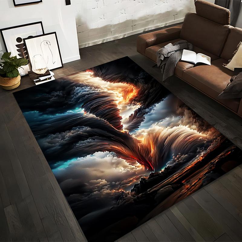 Abstract Stormy Sky Carpet with Fiery Cloud Patterns for Home Decor Suitable for use as an anti-slip for living room bedroom sofas 40x60cm( 15x23in )
Abstract Stormy Sky Carpet with Fiery Cloud Patterns for Home Decor Suitable for use as an anti-slip for living room bedroom sofas 40x60cm( 15x23in )