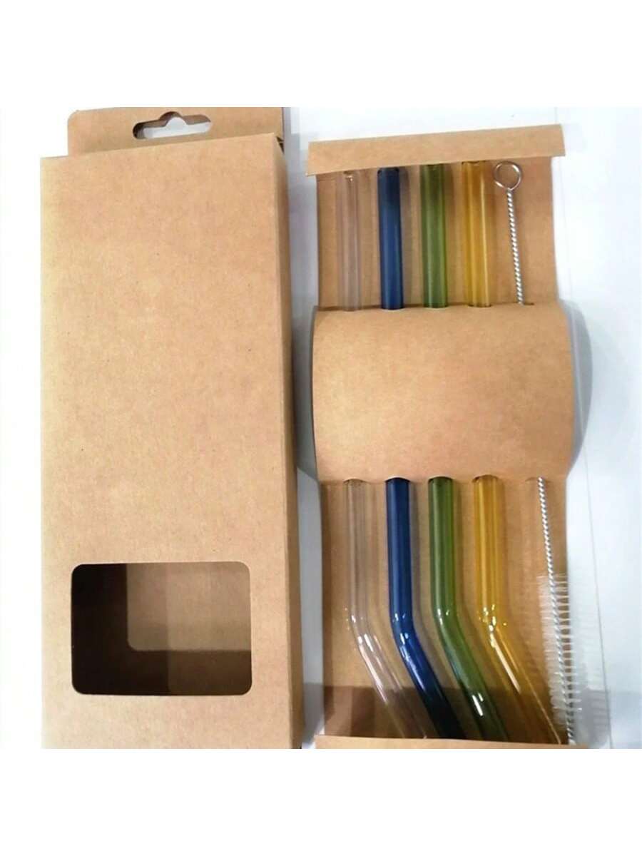 4 набора стеклянных соломинок для холодных напитков и соков, доступны в белом и цветном вариантах, многоразовые
4 набора стеклянных соломинок для холодных напитков и соков, доступны в белом и цветном вариантах, многоразовые