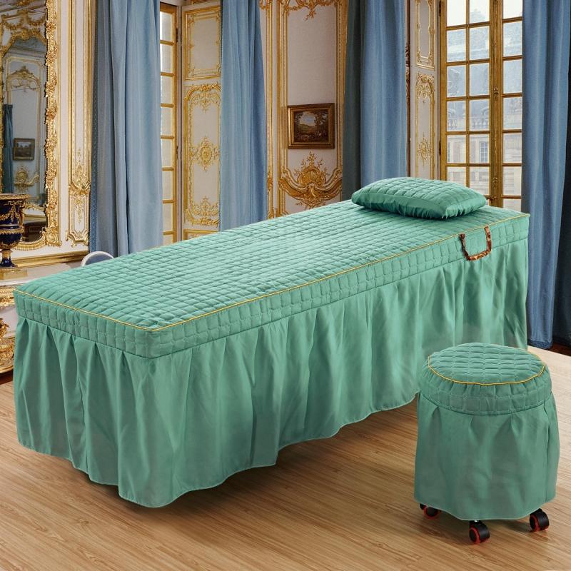 Beauty Salon bed sheet Brief Beauty Bed Skirt Bedspread With Hole Body Massage Bed Cover pillow case 30x50cm світло-зелений колір
Beauty Salon bed sheet Brief Beauty Bed Skirt Bedspread With Hole Body Massage Bed Cover pillow case 30x50cm світло-зелений колір