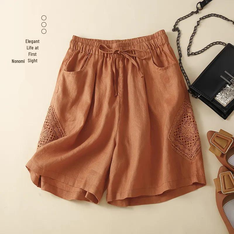 Women s Retro Lace Cotton & Linen Shorts - Loose, Slim, Straight Fit Casual Pants 2XL 145-165 lbs
Women s Retro Lace Cotton & Linen Shorts - Loose, Slim, Straight Fit Casual Pants 2XL 145-165 lbs