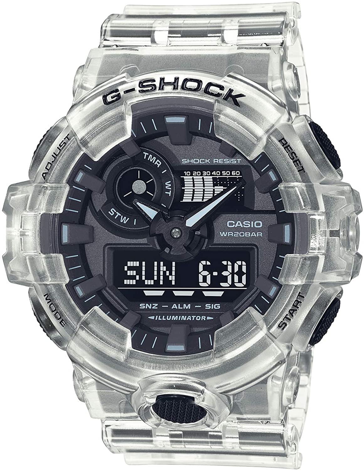 CASIO G-SHOCK Серия Skeleton GA-700SKE-7A Прозрачные Мужские Часы (Международная модель)
CASIO G-SHOCK Серия Skeleton GA-700SKE-7A Прозрачные Мужские Часы (Международная модель)