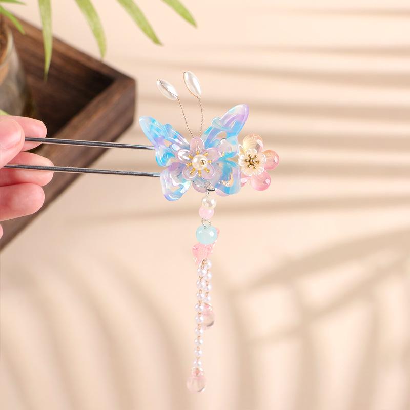 Elegant Chinese Metal Hairpin with Tassels - High-End Ancient Style Hanfu Accessory
Elegant Chinese Metal Hairpin with Tassels - High-End Ancient Style Hanfu Accessory