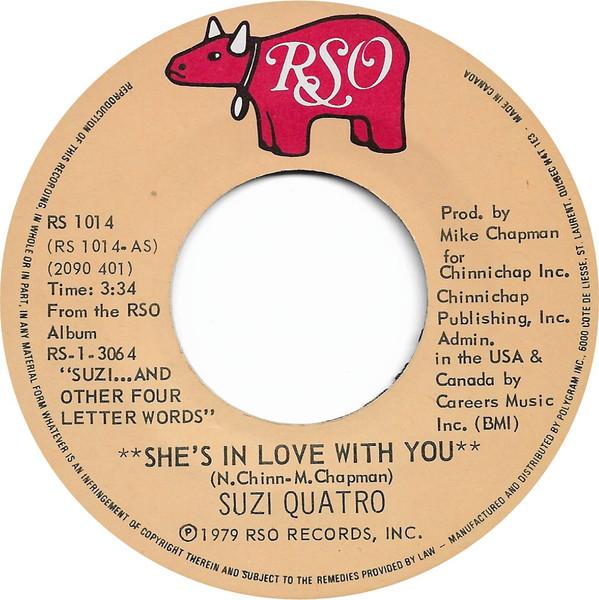 7-дюймовая пластинка SUZI QUATRO Shes In Love With You Starlight RS1014 RSO 1979 Канада Рок Б/у
7-дюймовая пластинка SUZI QUATRO Shes In Love With You Starlight RS1014 RSO 1979 Канада Рок Б/у