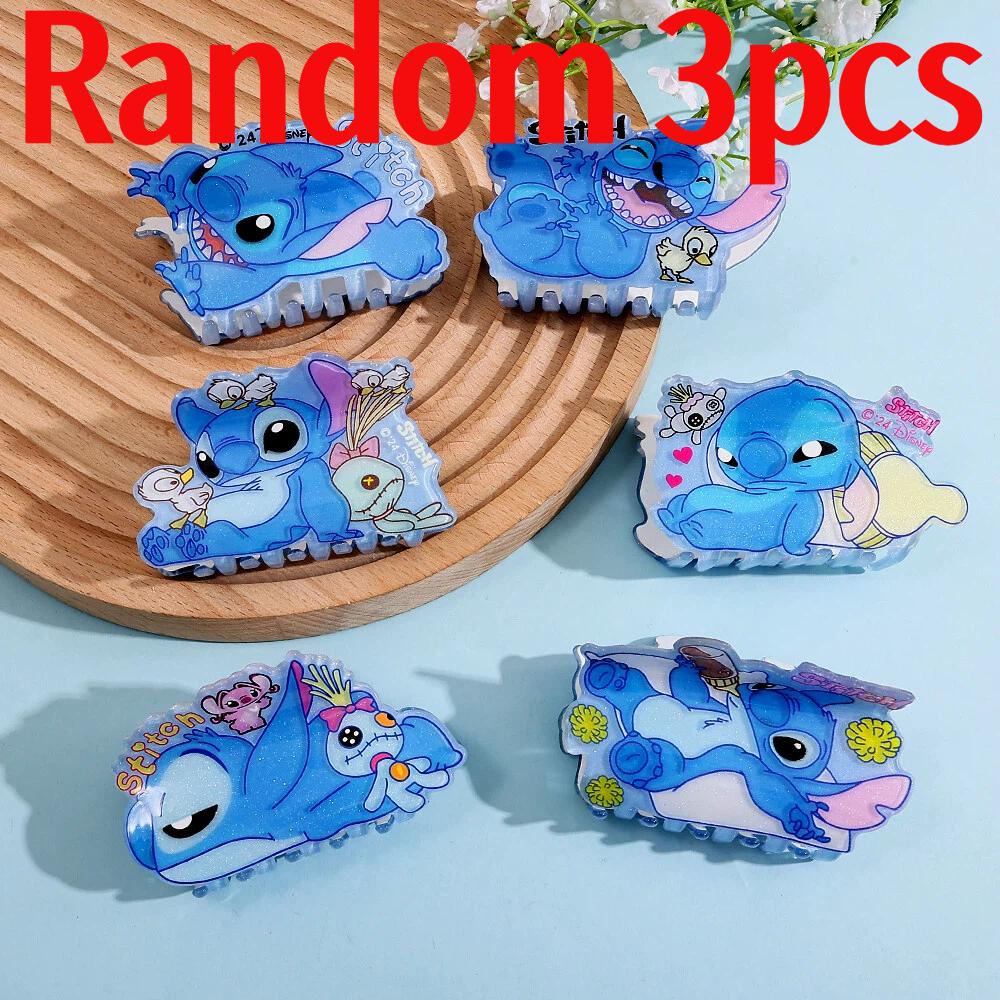 1PC/Random 3pcs Cute Stitch peripherals hair claws, Disney hair clips, suitable as hair accessories for gifting to friends
1PC/Random 3pcs Cute Stitch peripherals hair claws, Disney hair clips, suitable as hair accessories for gifting to friends