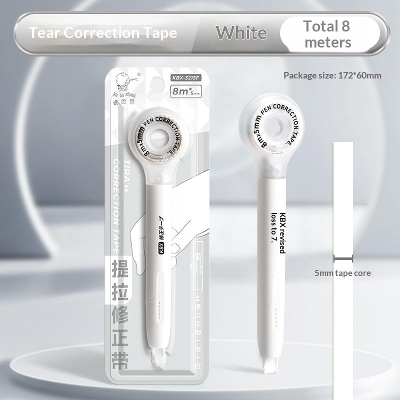 Colorful Correction Tape Creative Design Corrector Of Pen Shape Comfortable Holding Kawaii Stationery School Supplies 5Mm*8M білий
Colorful Correction Tape Creative Design Corrector Of Pen Shape Comfortable Holding Kawaii Stationery School Supplies 5Mm*8M білий
