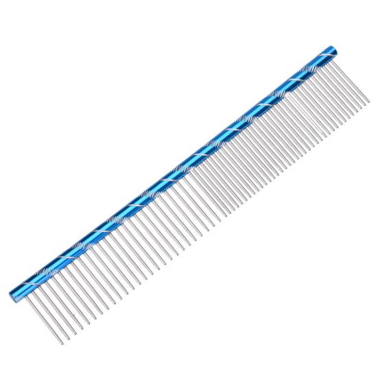 Pet Dog Cat Stainless Steel Double Row Teeth Brush Grooming Fur Hair Comb Tool синій
Pet Dog Cat Stainless Steel Double Row Teeth Brush Grooming Fur Hair Comb Tool синій