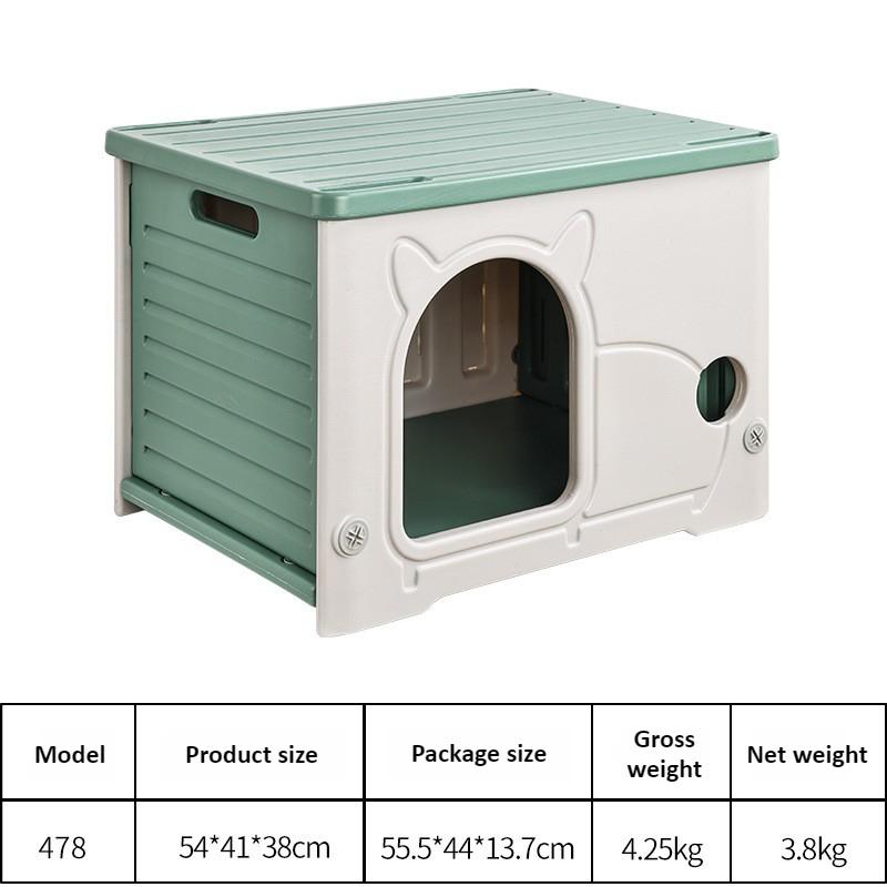 Cat Houses Outdoor Rainproof and Sunproof Cat Kennel Semi-enclosed Design Cats Beds and Furniture Large Space Pet Products зелёный
Cat Houses Outdoor Rainproof and Sunproof Cat Kennel Semi-enclosed Design Cats Beds and Furniture Large Space Pet Products зелёный