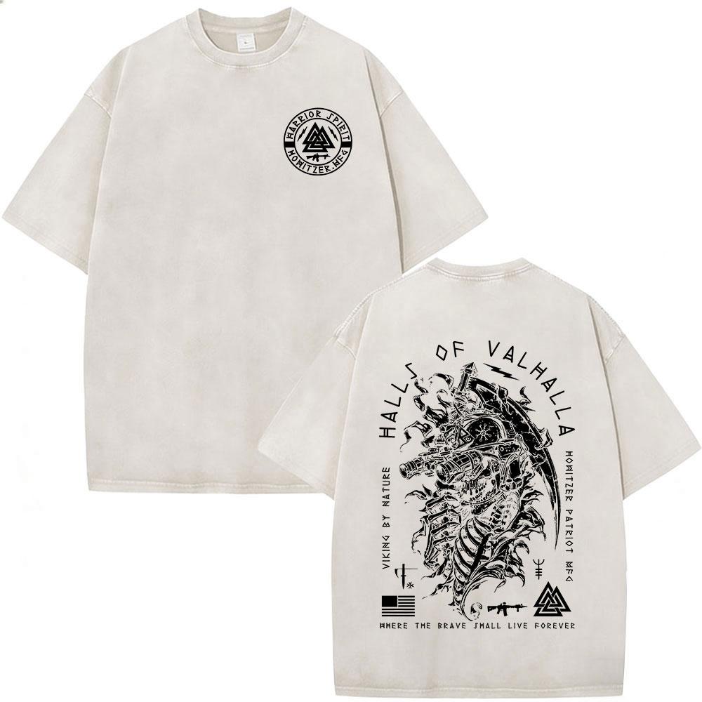 Vintage Washed Til Valhalla Warrior Spirit Battleborn Military Grunt Tactics Skeleton TShirt Men Clothing Short Sleeve Tshirts S
Vintage Washed Til Valhalla Warrior Spirit Battleborn Military Grunt Tactics Skeleton TShirt Men Clothing Short Sleeve Tshirts S