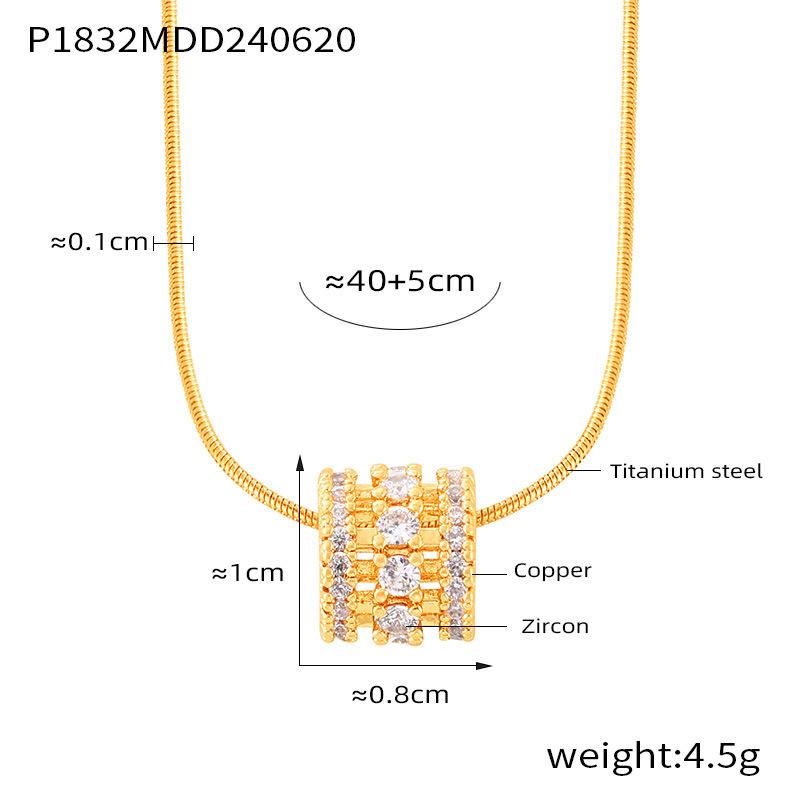 Ретро легкий роскошный простой нишевый дизайн медный бриллиантовый кулон титановая сталь ключичная цепочка ожерелье ювелирные изделия
Ретро легкий роскошный простой нишевый дизайн медный бриллиантовый кулон титановая сталь ключичная цепочка ожерелье ювелирные изделия