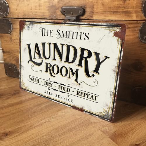 Personalised Laundry Washing Sign Plaque Vintage Retro Shabby Chic aluminum 20x30cm
Personalised Laundry Washing Sign Plaque Vintage Retro Shabby Chic aluminum 20x30cm
