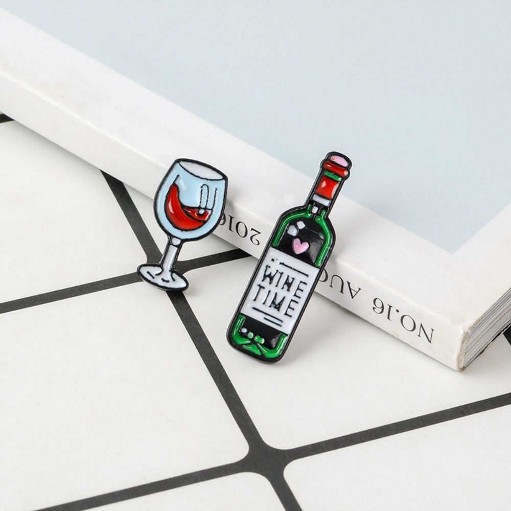 Милая брошь Wine Time, мини-отворот, металлические булавки, значок на пуговицах, сумка для вина и бокалов с булавками
Милая брошь Wine Time, мини-отворот, металлические булавки, значок на пуговицах, сумка для вина и бокалов с булавками