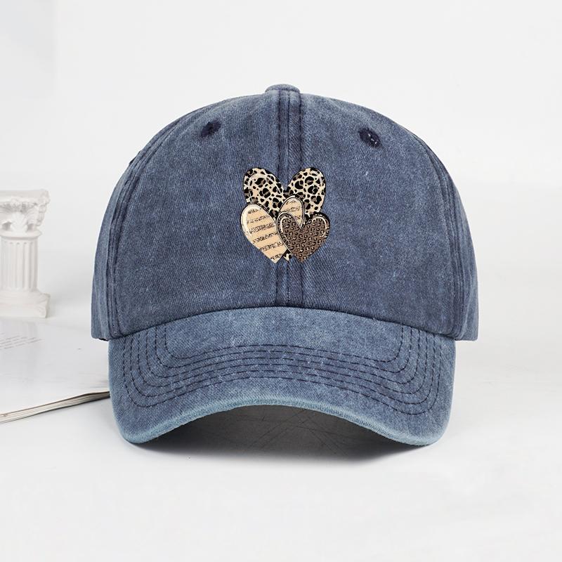 MLFO Three leopardprint heartpatterned washed baseball caps Unisex casual style retro sun hats fashionable headwear
MLFO Three leopardprint heartpatterned washed baseball caps Unisex casual style retro sun hats fashionable headwear
