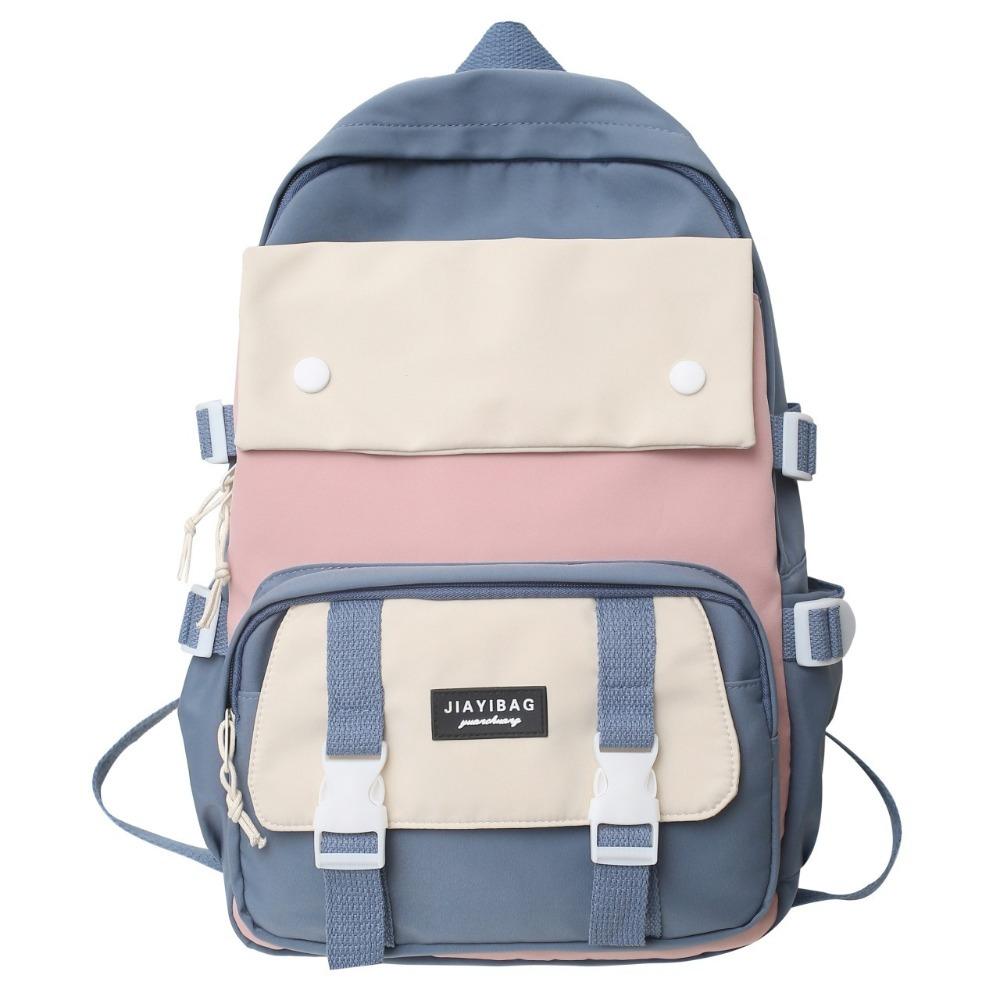 Simple Nylon Backpack Large Capacity Korean Color Book Bag Multifunction Breathable College Backpack School синий
Simple Nylon Backpack Large Capacity Korean Color Book Bag Multifunction Breathable College Backpack School синий