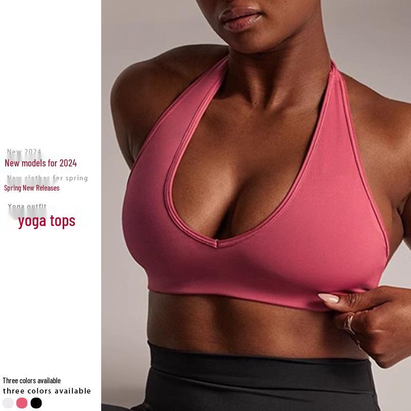 European & American Summer Halter Neck Yoga Suit: Sexy, Tight Fitness Top with Chest Pad XL
European & American Summer Halter Neck Yoga Suit: Sexy, Tight Fitness Top with Chest Pad XL
