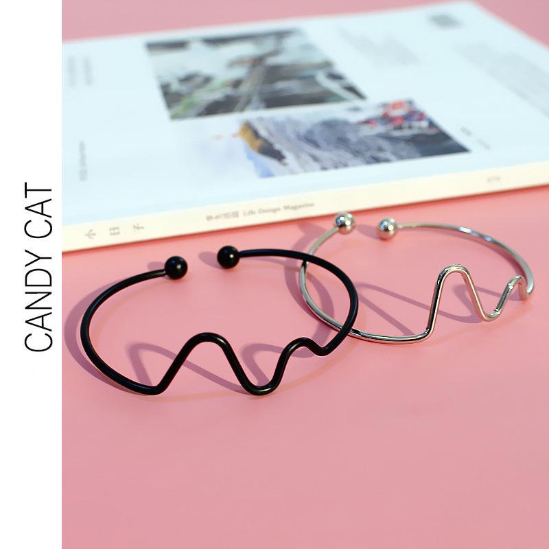 Chic сладкий и свежий Браслет женский творческий ЭКГ изогнутые открытия Браслет простой универсальный браслет
Chic сладкий и свежий Браслет женский творческий ЭКГ изогнутые открытия Браслет простой универсальный браслет