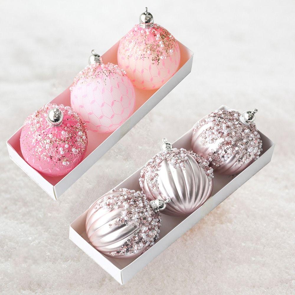 3Pcs Hanging Matte Christmas Ball 8cm Christmas Ball Decoration Christmas Spheres Pendant New Year
3Pcs Hanging Matte Christmas Ball 8cm Christmas Ball Decoration Christmas Spheres Pendant New Year