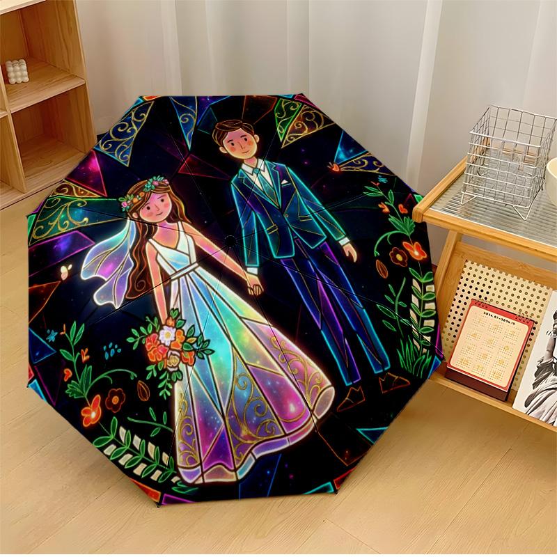 Bride and Groom Romance Printed umbrella windproof folding umbrella portable sun and rain umbrella suitable for gifting
Bride and Groom Romance Printed umbrella windproof folding umbrella portable sun and rain umbrella suitable for gifting