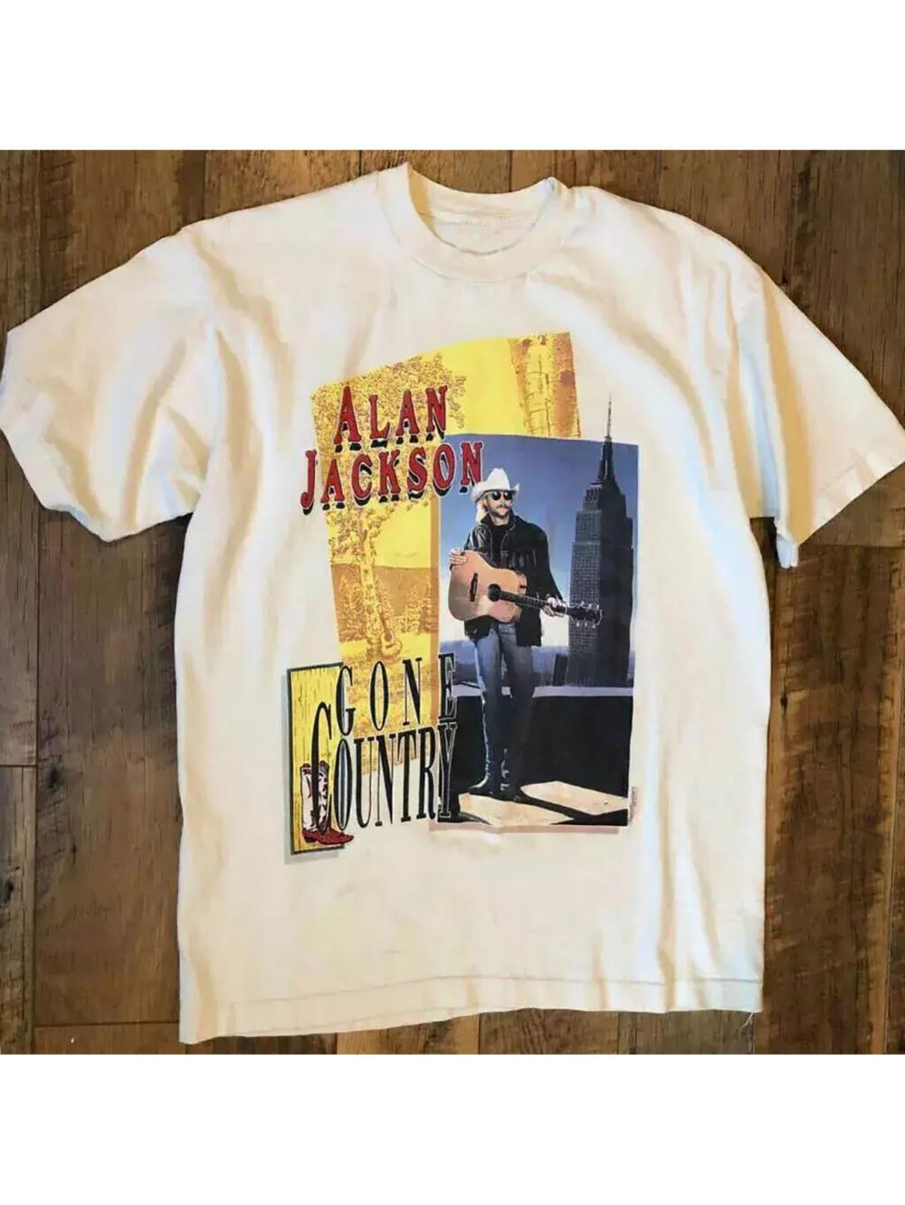 Retro 90s Alan Jackson Gone Country Graphic T-shirt for Unisex and Women Pure Cotton Streetwear T-shirt Oversized T Shirt 4XL
Retro 90s Alan Jackson Gone Country Graphic T-shirt for Unisex and Women Pure Cotton Streetwear T-shirt Oversized T Shirt 4XL