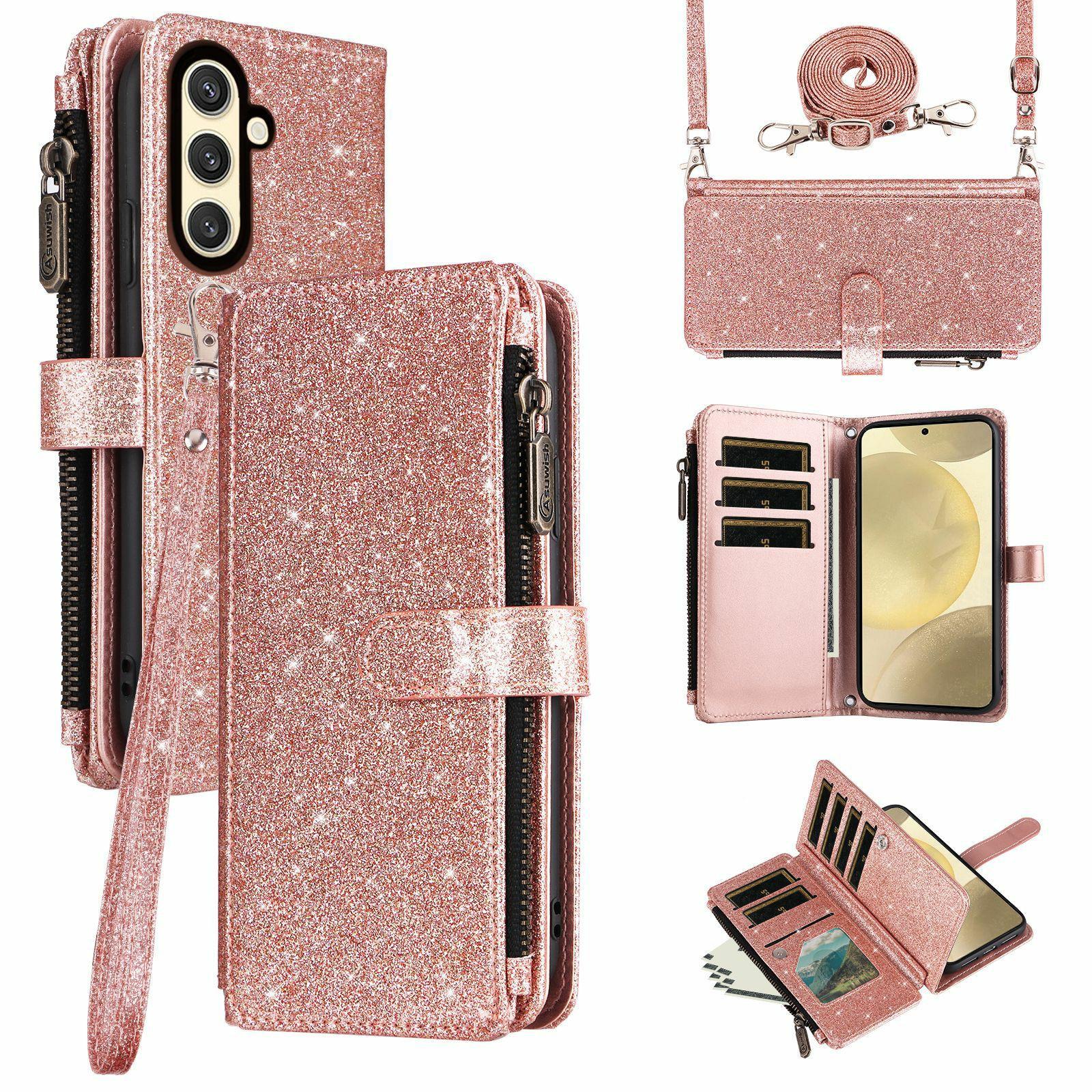 ASUWISH For Samsung Galaxy A35 5G Case 10 Card Holder Glitter Leather Phone Cover with Crossbody Strap
ASUWISH For Samsung Galaxy A35 5G Case 10 Card Holder Glitter Leather Phone Cover with Crossbody Strap