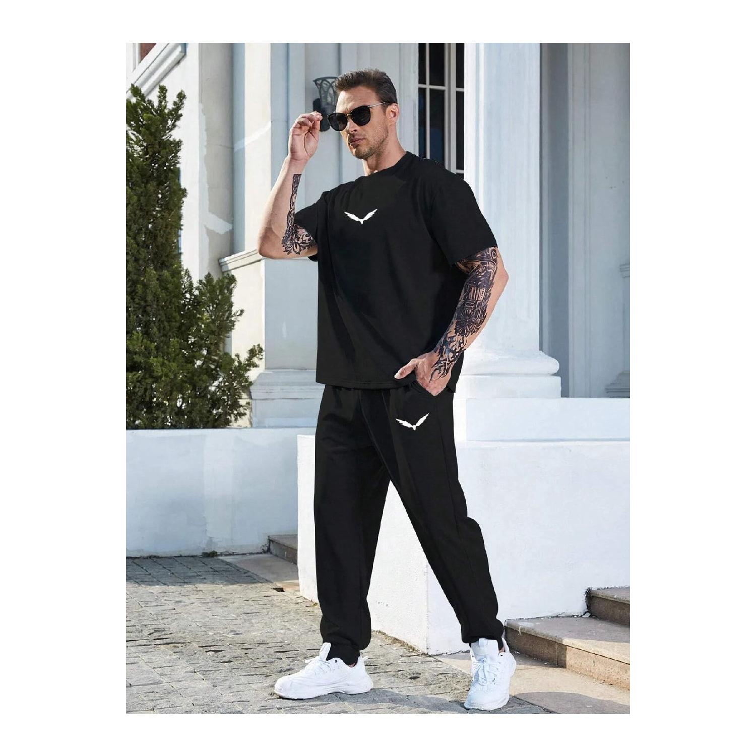 Футболка Wings Спортивні штани Jogger- Чорний комплект спортивного костюма з нижнім верхом із принтом. Оверсайз із круглим вирізом S чорний
Футболка Wings Спортивні штани Jogger- Чорний комплект спортивного костюма з нижнім верхом із принтом. Оверсайз із круглим вирізом S чорний