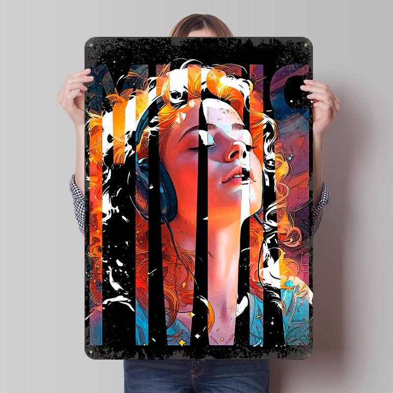 Woman Listening to Music Metal Poster Customized Wall Art Retro Vintage Tinplate Signs for Living Room Decorations Man Cave Home 7.9x11.8In(20x30cm)
Woman Listening to Music Metal Poster Customized Wall Art Retro Vintage Tinplate Signs for Living Room Decorations Man Cave Home 7.9x11.8In(20x30cm)