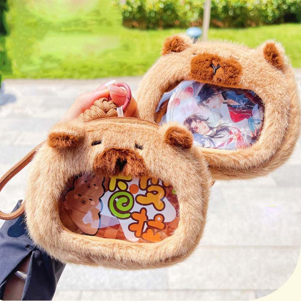 PP Cotton Capybara Zero Wallet Creative Cartoon Animal Key Ring Gift Transparent Badge Bag School коричневый
PP Cotton Capybara Zero Wallet Creative Cartoon Animal Key Ring Gift Transparent Badge Bag School коричневый