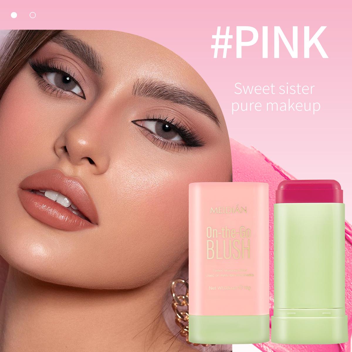 Charming Point Blush Stick: Natural Matte Highlight & Contour Cream in Three Colors.
Charming Point Blush Stick: Natural Matte Highlight & Contour Cream in Three Colors.