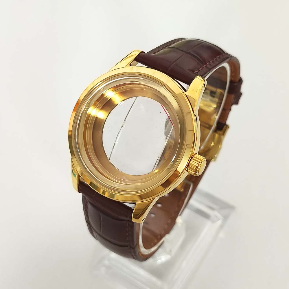 39mm Stainless Steel Watch Case Mineral Glass Leather Watches Strap Case for NH35 NH36 4R 7S Movement
39mm Stainless Steel Watch Case Mineral Glass Leather Watches Strap Case for NH35 NH36 4R 7S Movement