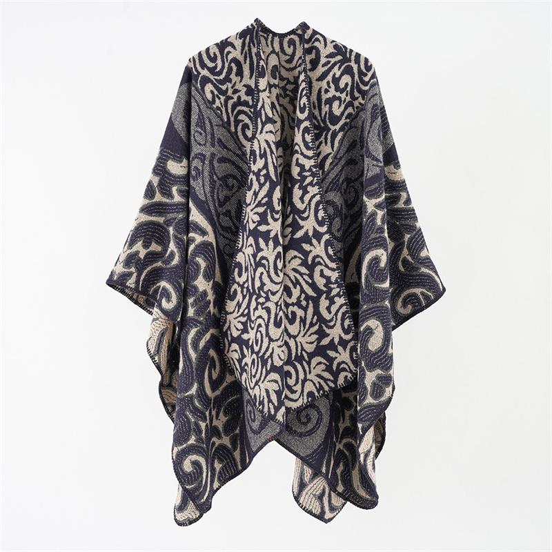 Модные цветочные пончо для женщин, зимние теплые толстые большие шали и накидки из кашемира и пашмины, женские, Bufanda Mujer, роскошь 135x150cm
Модные цветочные пончо для женщин, зимние теплые толстые большие шали и накидки из кашемира и пашмины, женские, Bufanda Mujer, роскошь 135x150cm