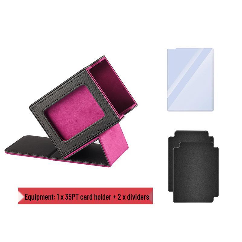PU Leather Vertical Game Card Storage Box for Magic: The Gathering & Pokemon with Window Opening
PU Leather Vertical Game Card Storage Box for Magic: The Gathering & Pokemon with Window Opening