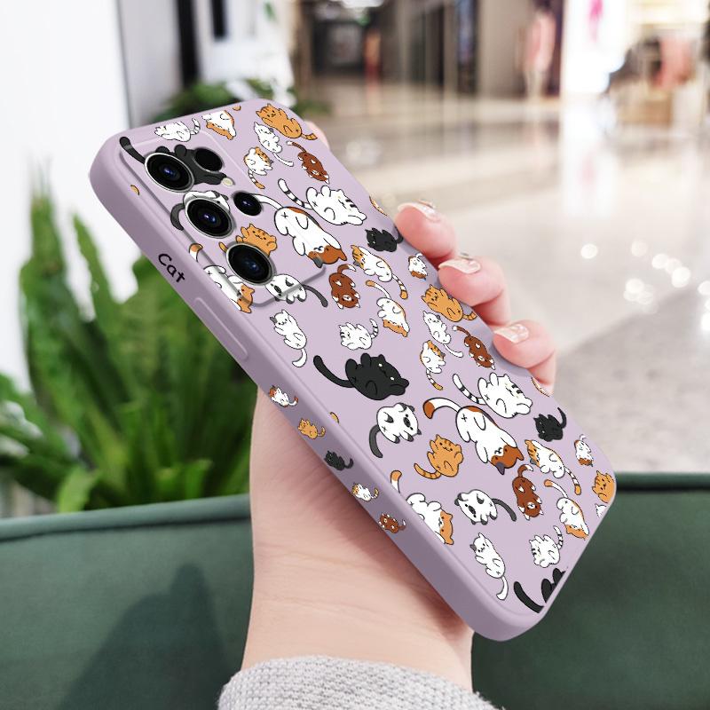 Cat Rolling Phone Case For Samsung Galaxy S25 S24 S23 S22 S21 S20 Ultra Plus FE S10 Note 20 ultra 10 9 Plus Cover Galaxy S24 світло-фіолетового кольору
Cat Rolling Phone Case For Samsung Galaxy S25 S24 S23 S22 S21 S20 Ultra Plus FE S10 Note 20 ultra 10 9 Plus Cover Galaxy S24 світло-фіолетового кольору