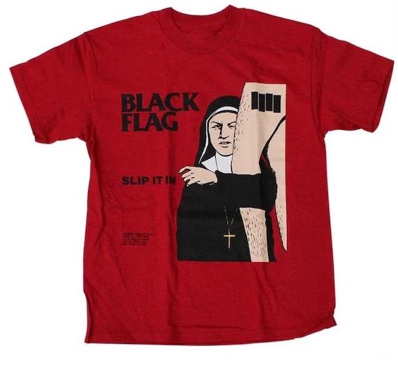 Vtg Black Flag Slip It In Cotton Red T T-shirt L
Vtg Black Flag Slip It In Cotton Red T T-shirt L
