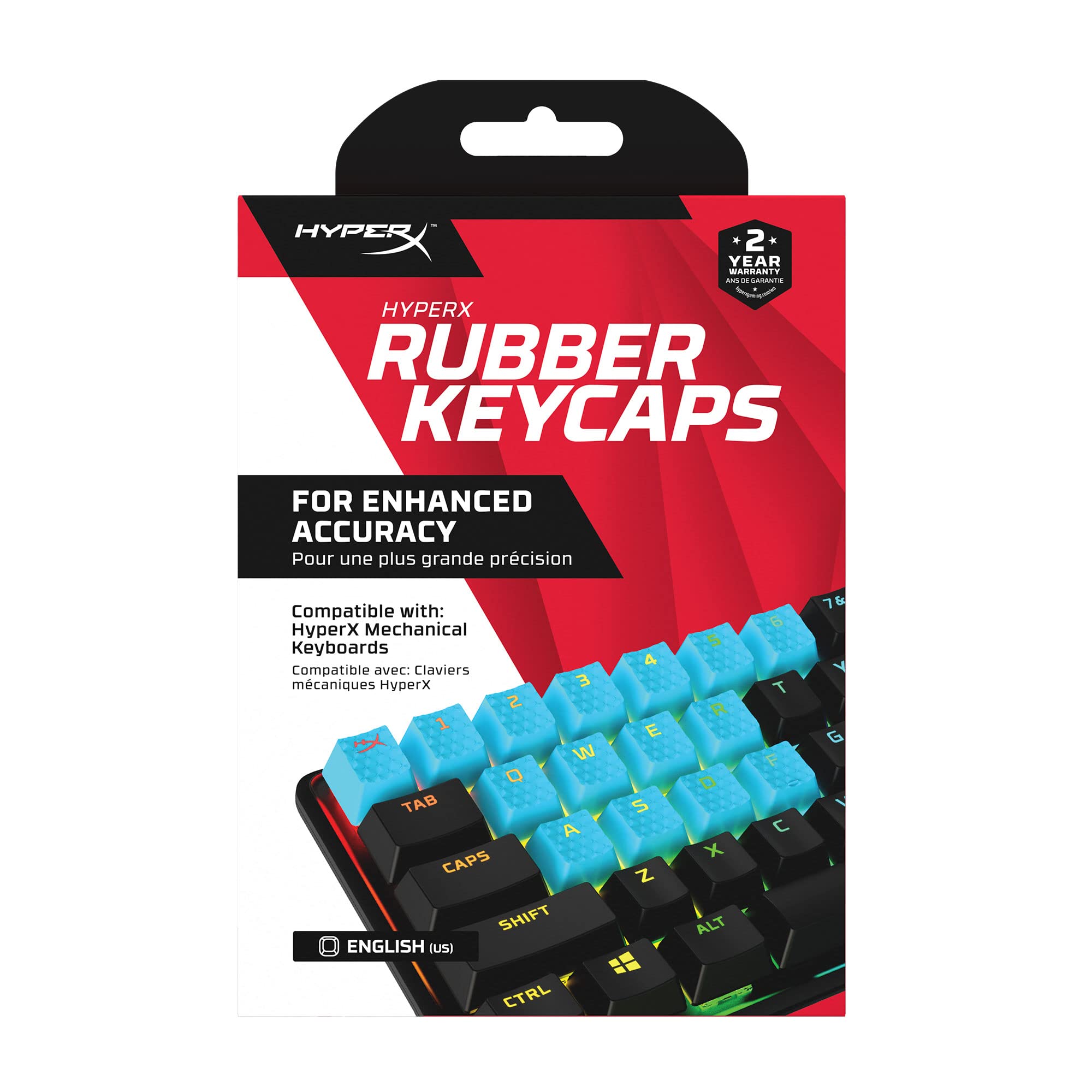 HyperX Rubber Key Top Gaming Accessory Kit 19 Key Tops Included Blue 2 Year Warranty 519U1AA#ABA білий
HyperX Rubber Key Top Gaming Accessory Kit 19 Key Tops Included Blue 2 Year Warranty 519U1AA#ABA білий